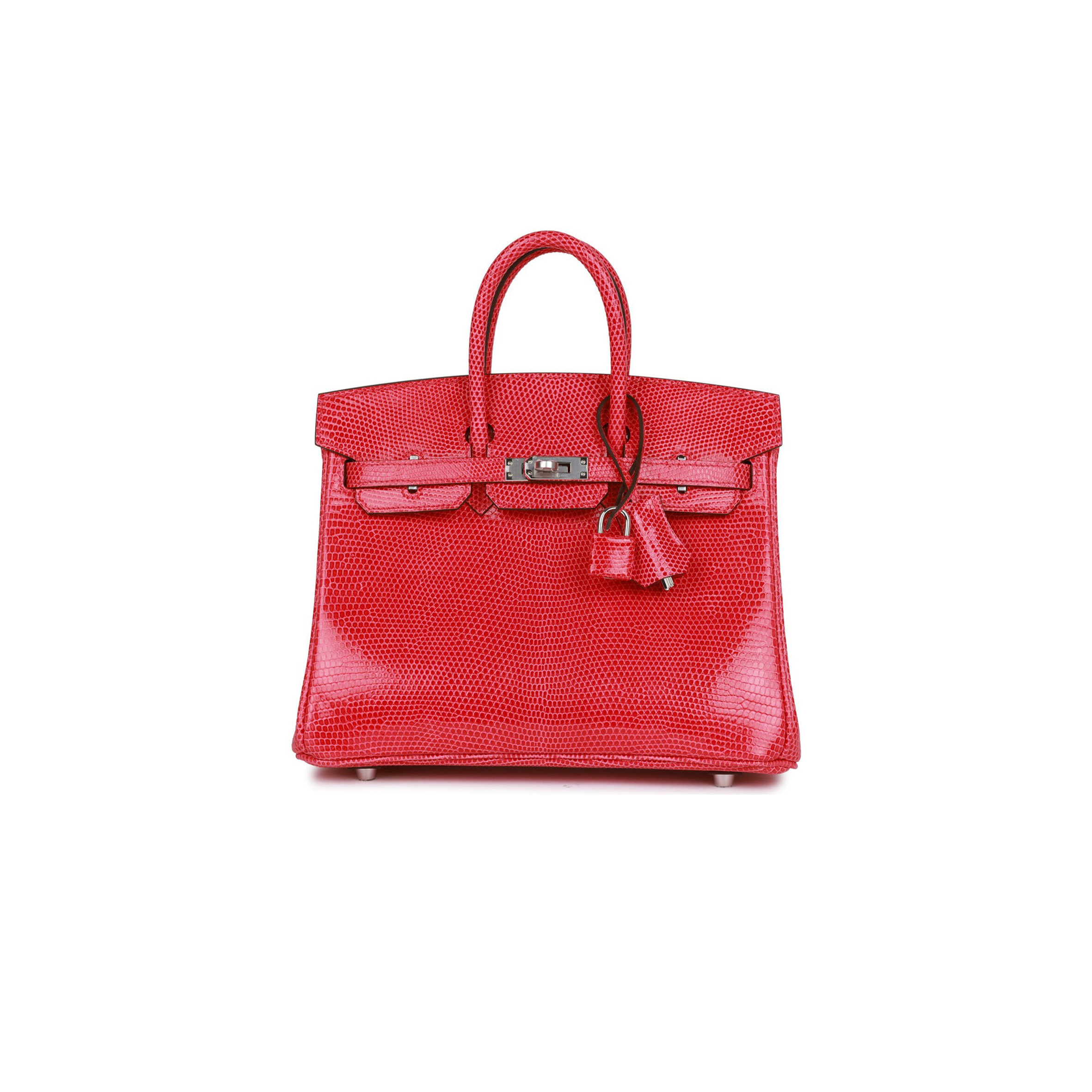 HERMES MASTER BIRKIN 25 LIZARD PALLADIUM HARDWARE (25*20*13cm)